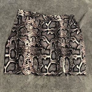 Snake skin skirt